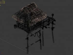 song dynasty-small town-folk house 09 3D Model
