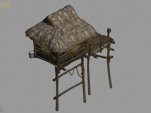 song dynasty-small town-folk house 09 Modelo 3D
