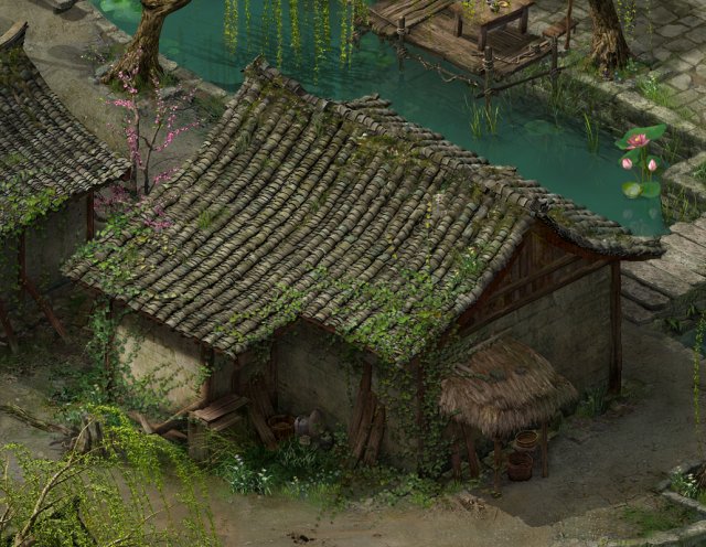 song dynasty-small town-house 22 3D Model .c4d .max .obj .3ds .fbx .stl .blend 