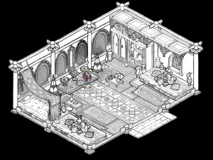eunuch-big food messenger room-indoor 3D Model