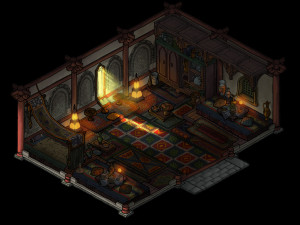 eunuch-big food messenger room-indoor 3D Model