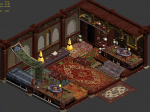 eunuch-big food messenger room-indoor 3D Model