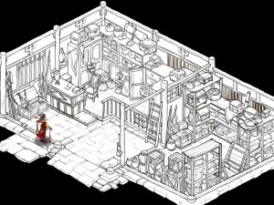 tang dynasty-bodyguard company-escort warehouse 3D मॉडल