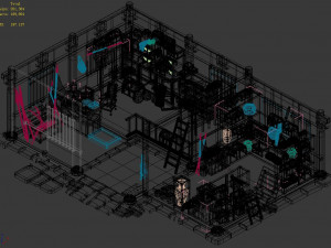 tang dynasty-bodyguard company-escort warehouse 3D मॉडल