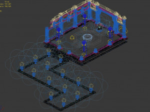 tang dynasty-tomb-eight diagrams-taoism 3D मॉडल