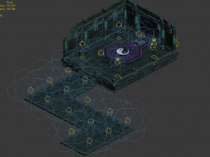 tang dynasty-tomb-eight diagrams-taoism 3D मॉडल