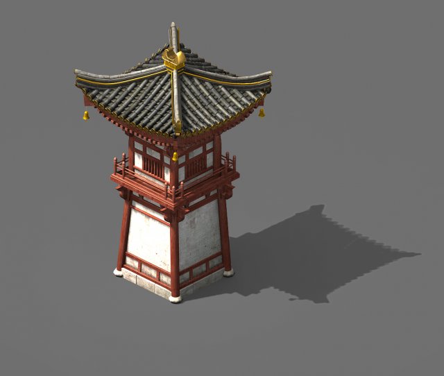 tang-street-gate building 73 Model 3D .c4d .max .obj .3ds .fbx .stl .blend