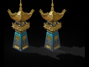 tang-street-gate building 74 3D Модель