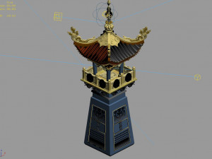 tang-street-gate building 74 3D Модель
