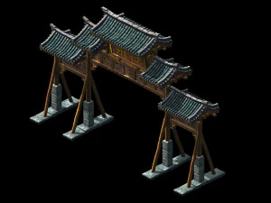 tang-street-archway 01 3D Model