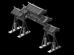tang-street-archway 01 3D Model