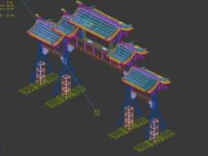 tang-street-archway 01 3D Model