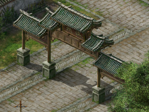 tang-street-memorial arch 02 3D 模型