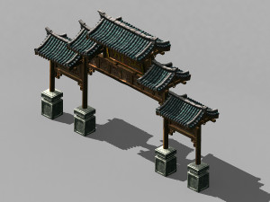 tang-street-memorial arch 02 Modelo 3D
