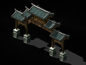 tang-street-memorial arch 02 Modelo 3D