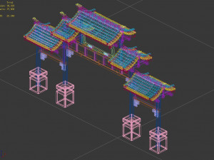 tang-street-memorial arch 02 Modelo 3D