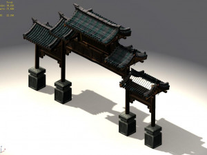 tang-street-memorial arch 02 Modelo 3D