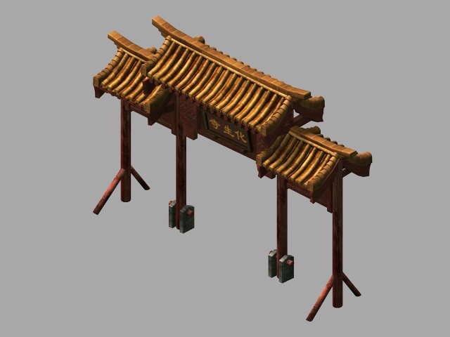 tang-street-archway 05 3Dモデル .c4d .max .obj .3ds .fbx .stl .blend 