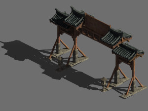 tang-street-memorial arch 07 Model 3D