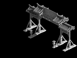 tang-street-memorial arch 07 3D Model
