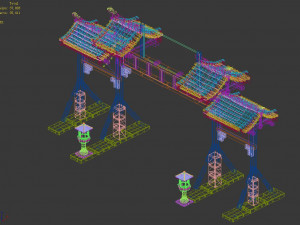 tang-street-memorial arch 07 3D Model
