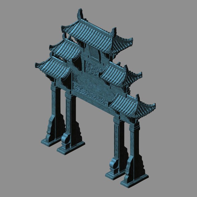 tang-street-memorial arch 08 3Dモデル .c4d .max .obj .3ds .fbx .stl .blend 