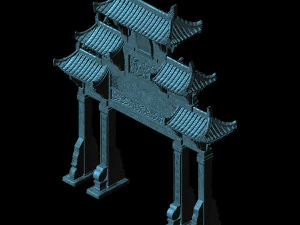 tang-street-memorial arch 08 3D Model