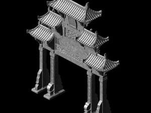 tang-street-memorial arch 08 3D Model
