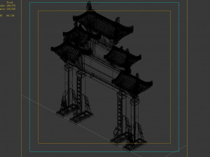 tang-street-memorial arch 08 3Dモデル