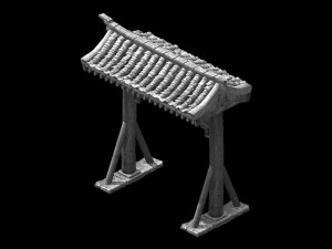 tang-street-memorial arch 60 Model 3D