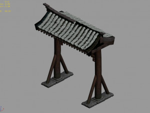 tang-street-memorial arch 60 Model 3D