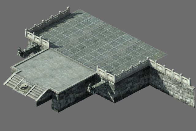 tang-street-archway step 12 3D Model .c4d .max .obj .3ds .fbx .stl .blend 