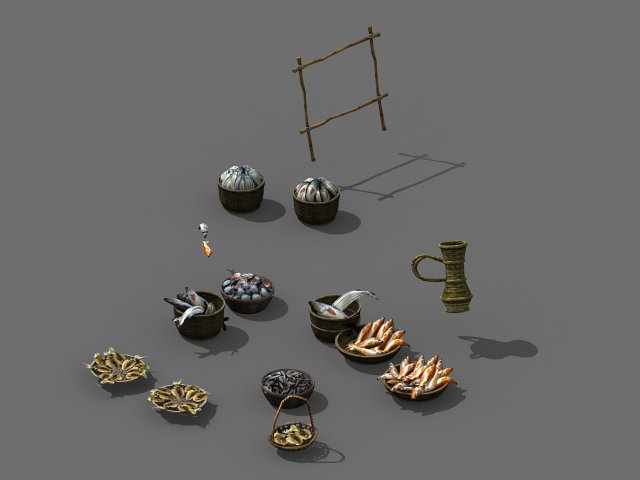 tang-south-seafood 12 3D 모델 .c4d .max .obj .3ds .fbx .stl .blend 