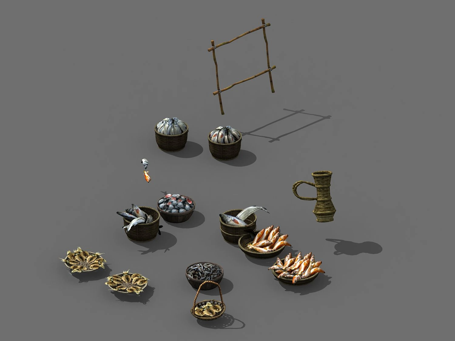 tang-south-seafood 12 3D Model .c4d .max .obj .3ds .fbx .stl .blend 
