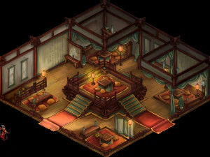 tang people-tea house-upstairs 3D Model