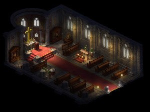 catholic-nestrianism-church-religion 3D Model