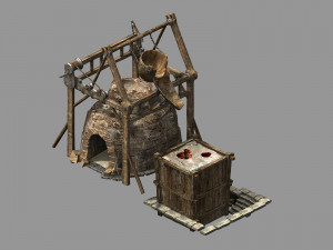 blacksmith-furnace-furnace 3D मॉडल