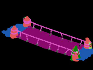 iron chain-boardwalk 03 3D Model