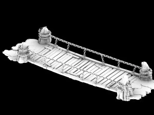 iron chain-boardwalk 03 3D Model