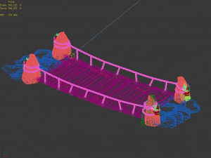 iron chain-boardwalk 03 3D Model