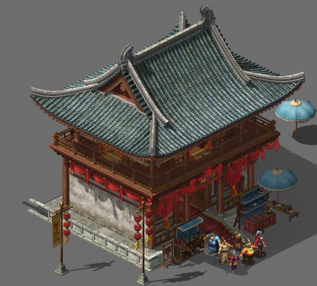 tongxinfang-bu yaofang Modelo 3D .c4d .max .obj .3ds .fbx .stl .blend 