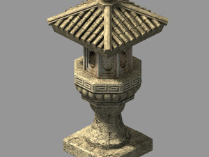tongxinfang-palace lantern 01 3D Model