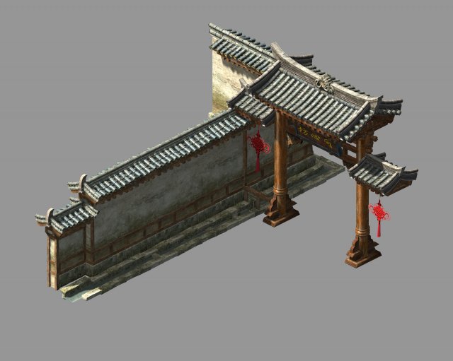 tongxinfang-archway 3D मॉडल .c4d .max .obj .3ds .fbx .stl .blend 