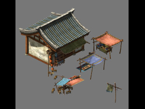tongxinfang-shenglianfang props Modelo 3D