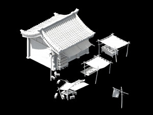 tongxinfang-shenglianfang props Modello 3D