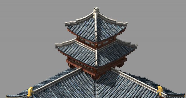 tongxinfang-sijiao pavilion Modèle 3D .c4d .max .obj .3ds .fbx .stl .blend 