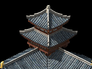 tongxinfang-sijiao pavilion Modèle 3D