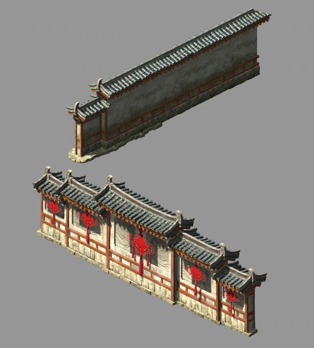 tongxinfang-shadow wall 3D Модель .c4d .max .obj .3ds .fbx .stl .blend 