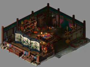 tongxin pavilion-interior 01 3D Model