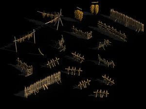 wall-corn-zama props 14 3D Model